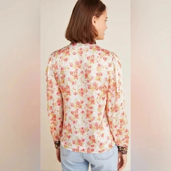 Hemant & Nandita‎ Fatima Floral Button-Down Top Size XS - Picture 3 of 12